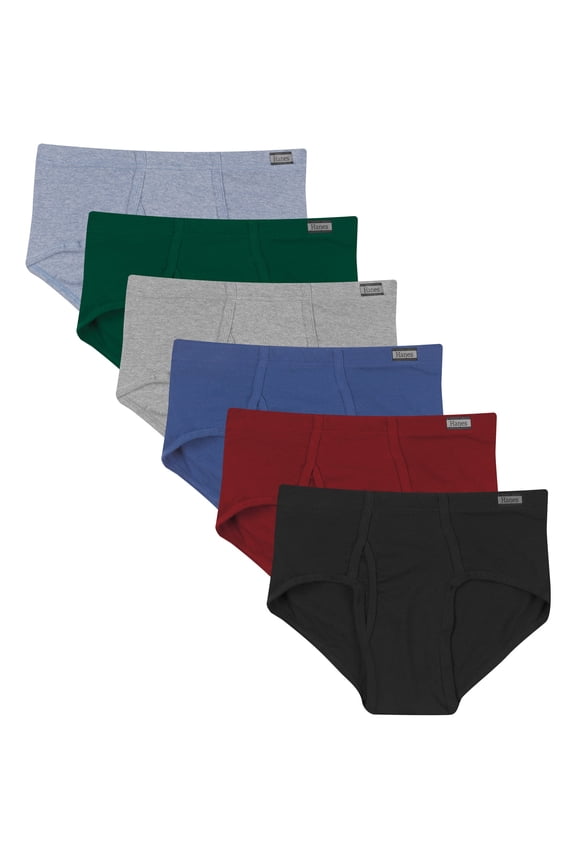Underwear Briefs Pack, 6-Pack, Mid-Rise Brief Underwear for Men, Moisture-Wicking