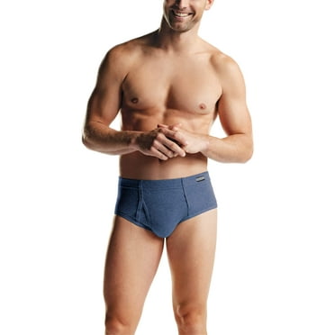 Hanes Men's FreshIQ ComfortSoft Waistband Mid-Rise Dyed Briefs 6-Pack