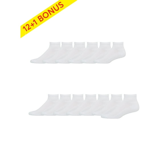 Hanes Men's FreshIQ X-Temp Active Cool Ankle Socks, 12   1 Bonus Pack