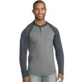 thumbnail image 1 of Hanes Men's FreshIQ X-Temp Colorblock Long-Sleeve Raglan Henley Tee, 1 of 3