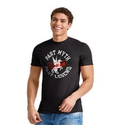 Hanes Men's Humor Part Myth, Part Legend, All Man Short Sleeve Graphic T-shirt