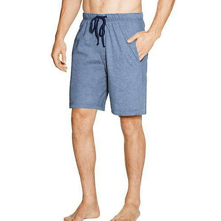 Hanes Men's Jersey Lounge Drawstring Shorts with Logo Hanes Men's Jersey Lounge Drawstring Shorts with Logo