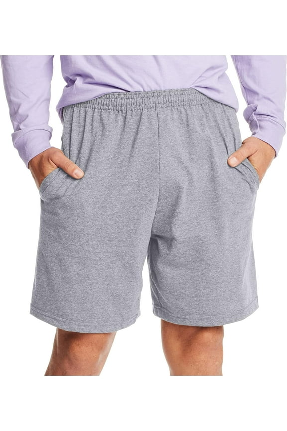 Men's Jersey Short with Pockets, Light Steel, Large