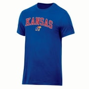 Hanes Men's Kansas Jayhawks Short Sleeve T-Shirt with Applique