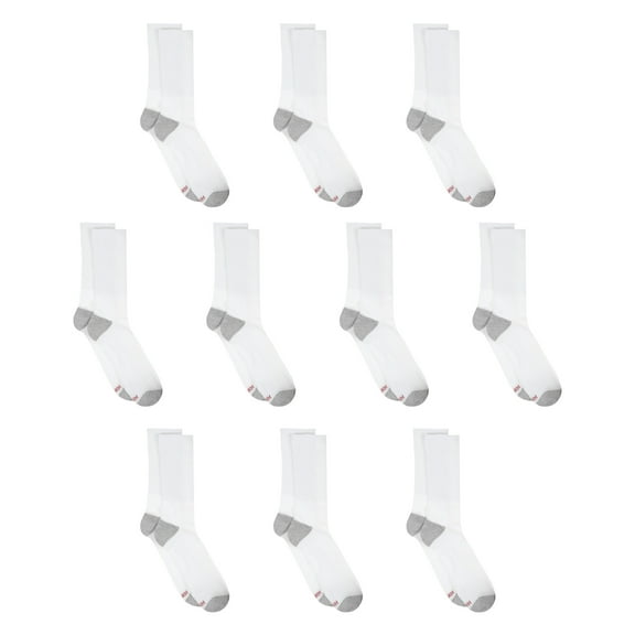 Hanes Men's Lightweight Comfort Super Value Crew Socks, 20-Pack, Sizes 6-12
