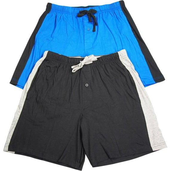 Hanes Men’s Logo Waistband Striped Shorts 2-Pack 01005/2, 01005x/2