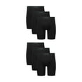 thumbnail image 1 of Hanes Men's Long Leg Boxer Brief Underwear Pack, Cotton Stretch, 6-Pack, 1 of 8