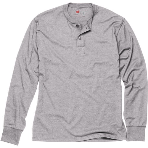 Hanes Men's Long Sleeve Henley