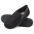thumbnail image 1 of Hanes Men's Moccasin Slipper House Shoe With Indoor Outdoor Memory Foam Sole Fresh IQ Odor Protection, 1 of 5