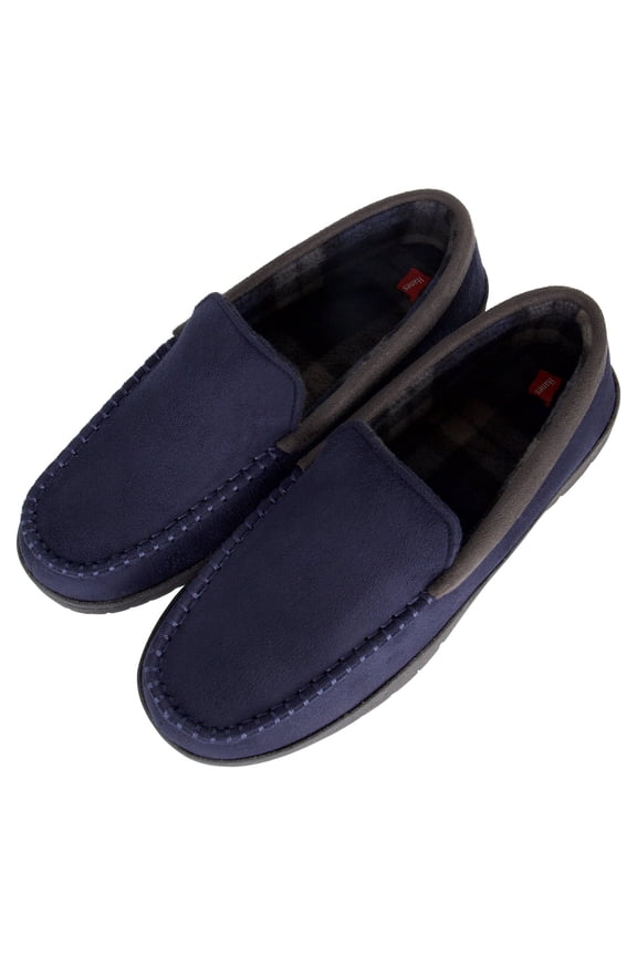 Men's Moccasin Slipper House Shoe With Indoor Outdoor Memory Foam Sole Fresh Iq Odor Protection