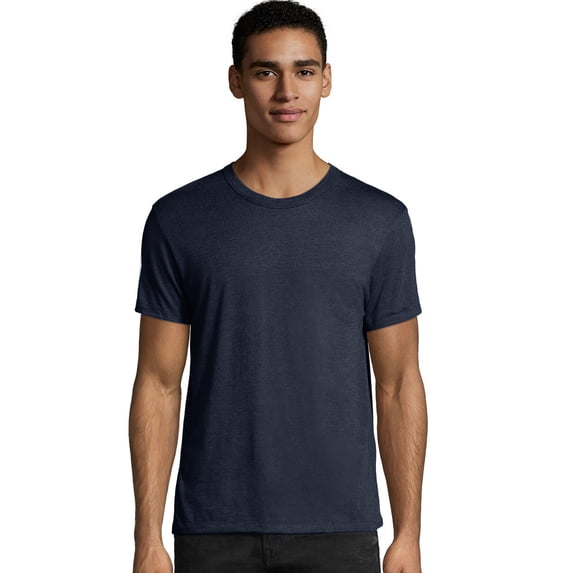 Hanes Men's Modal Elevated Tee Navy Triblend M