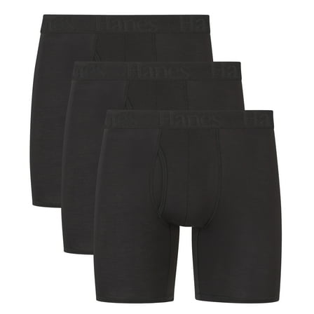 Hanes Originals Men's SuperSoft Boxer Brief Underwear, 3-Pack, Sizes S-2XL