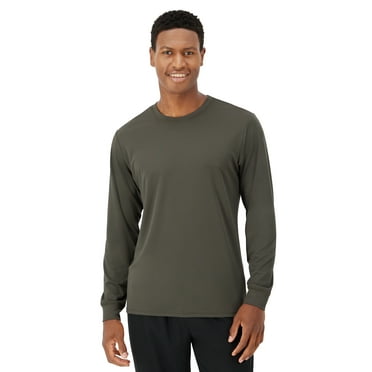 Hanes Men's Moves Long Sleeve Performance Tee, Sizes S-3XL