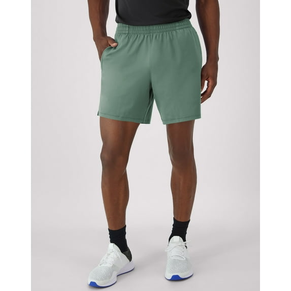 Hanes Moves Men's Performance Shorts, 6” Herbal Olive Green S