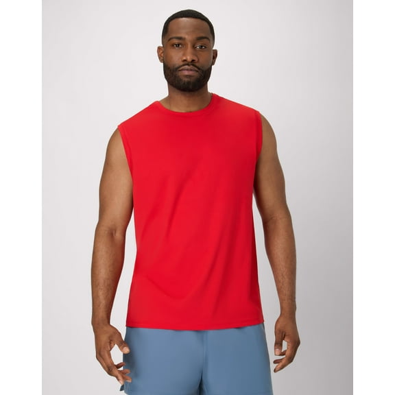Hanes Moves Men's Performance Tank Holly Berry Red 3XL