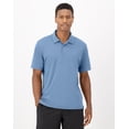 thumbnail image 1 of Hanes Moves Men's Short Sleeve Performance Polo Blue Dive L, 1 of 10