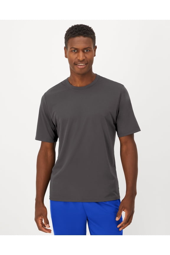 Moves Men's Short Sleeve Performance Tee Grey Encore XL