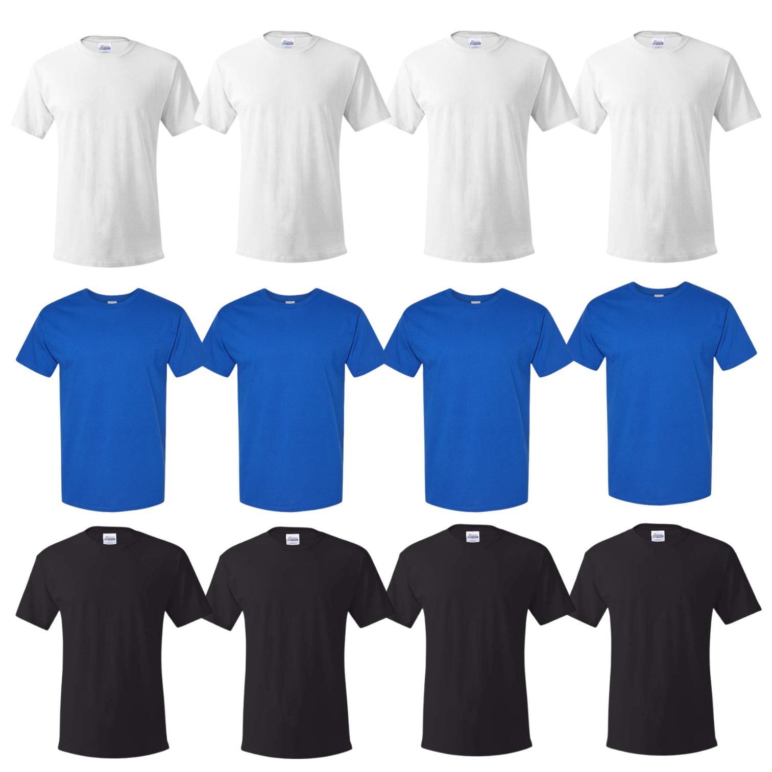 Hanes Men's Multicolor T-Shirts – 100% Cotton, Ultra Soft – 12 Pack ...