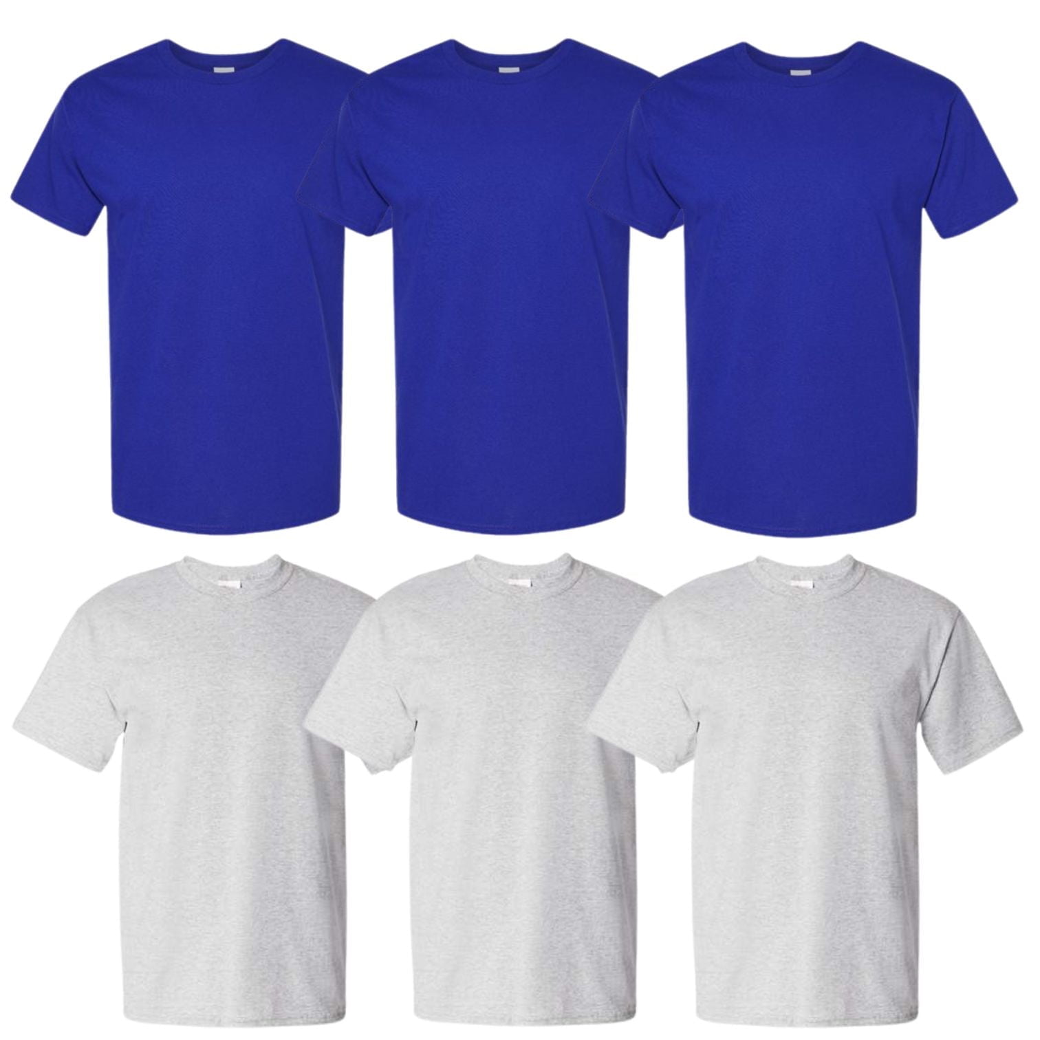 Hanes Men's Multicolor T-Shirts – 100% Cotton, Ultra Soft – 6 Pack ...