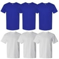 thumbnail image 1 of Hanes Men's Multicolor T-Shirts – 100% Cotton, Ultra Soft – 6 Pack, 1 of 3