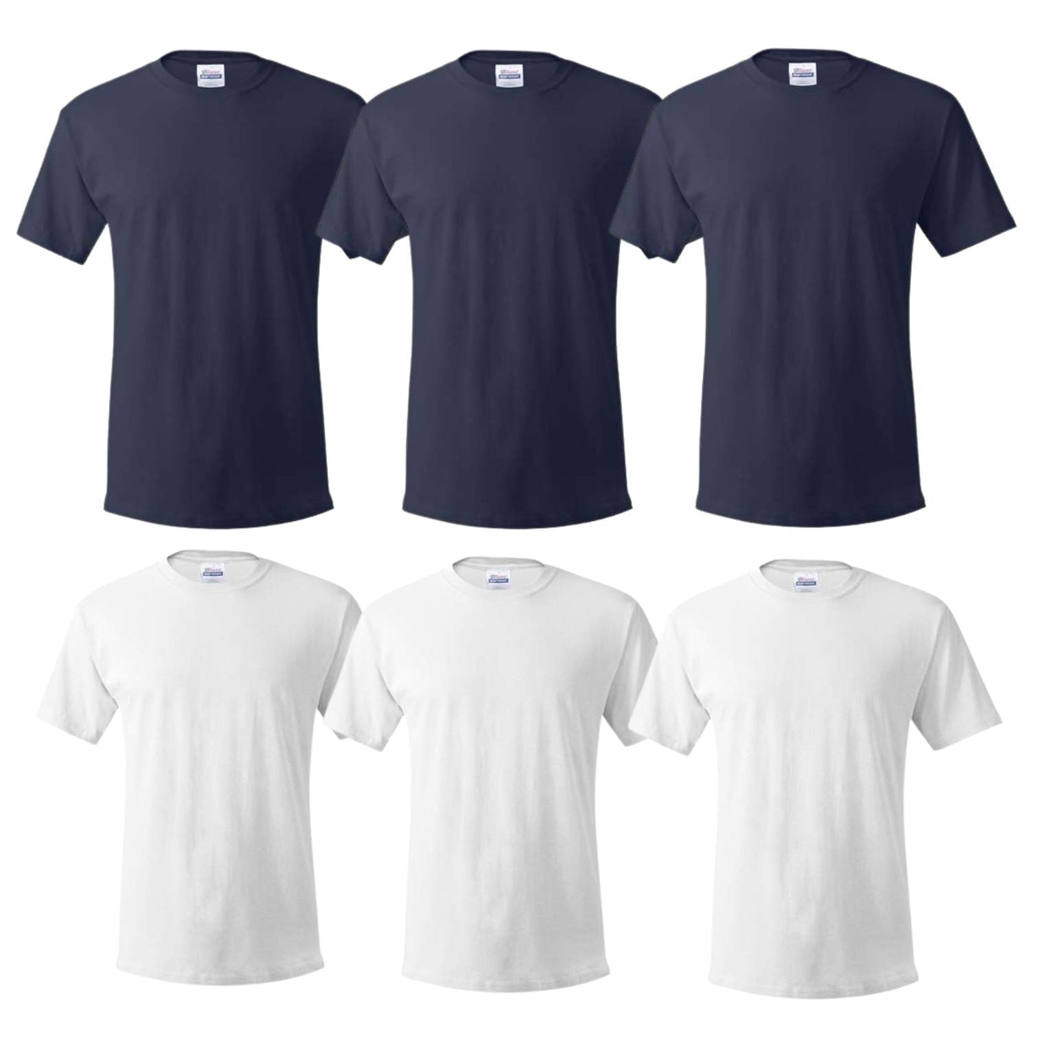 Hanes Men's Multicolor T-Shirts – 100% Cotton, Ultra Soft – 6 Pack ...