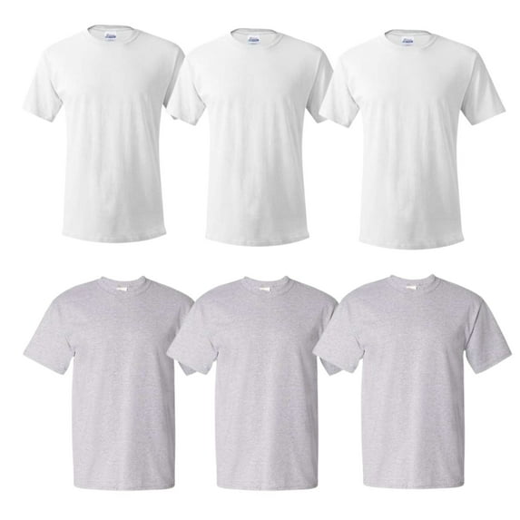 Hanes Men's Multicolor T-Shirts – 100% Cotton, Ultra Soft – 6 Pack