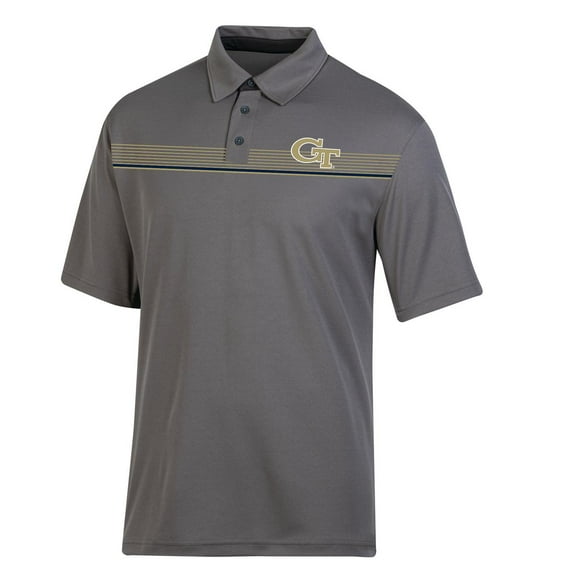 Hanes Men's NCAA Georgia Tech Colorblock Synthetic Polo