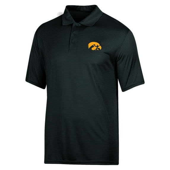 Hanes Men's NCAA Iowa Hawkeyes Polo with Classic Left Chest Embroidery