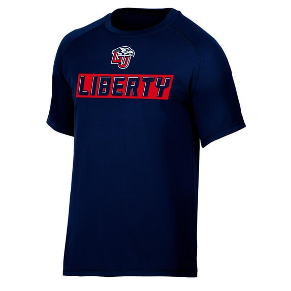 Hanes Men's NCAA Liberty Flames Short Sleeve Synthetic T-Shirt