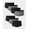 thumbnail image 1 of Hanes Men's No Ride Up Briefs Comfort Flex Waistband Blk/Grey 7-Pack, Style 7764B7, 1 of 1