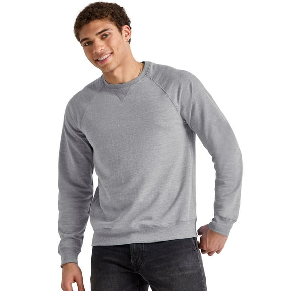 Hanes Originals Men's French Terry Sweatshirt Concrete Heather XL