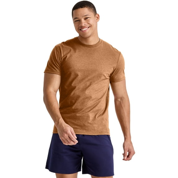 Hanes Men's & Big & Tall Men's Triblend Lightweight Crewneck Tee Shirt, Sizes S-4XLT