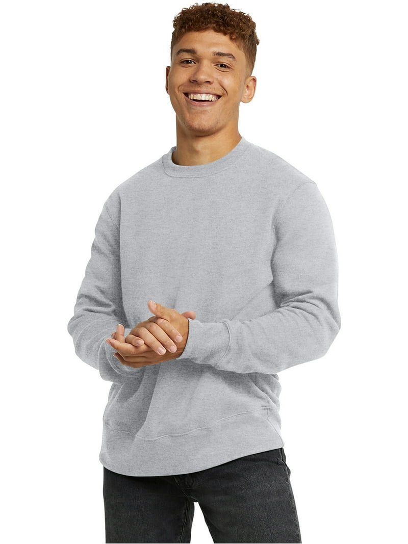 Hanes Men's Originals Midweight Fleece Crewneck Sweatshirt, Sizes