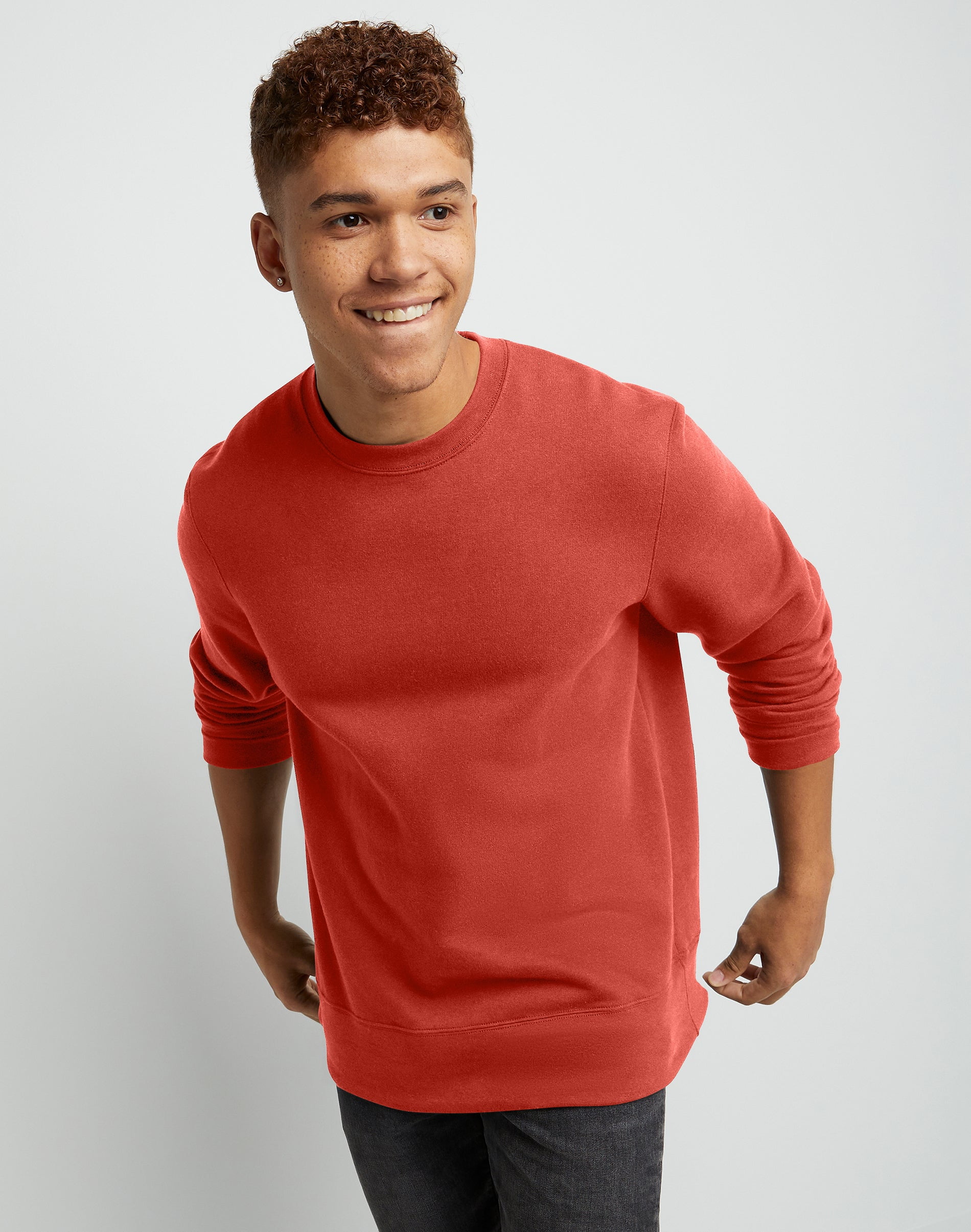 Hanes Men's Originals Midweight Fleece Crewneck Sweatshirt, Sizes S-2XL