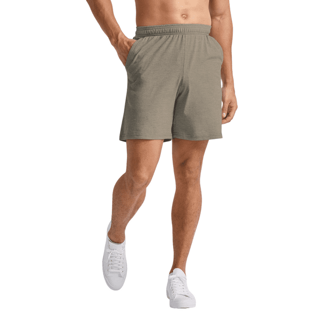 Hanes Originals Men's & Big Men's TriBlend Jersey 7" inseam Shorts , S