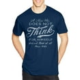 thumbnail image 1 of Hanes Men's Oscar Wilde Poet A Man Who Does Not Think for Himself Short Sleeve Graphic T-shirt, 1 of 4