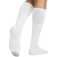 thumbnail image 1 of Hanes Men's Over-the-Calf Cushion Comfortable stay-up top Double Tough Tube Socks,White, (12 Pairs) Shoe Size 6-14, 1 of 1