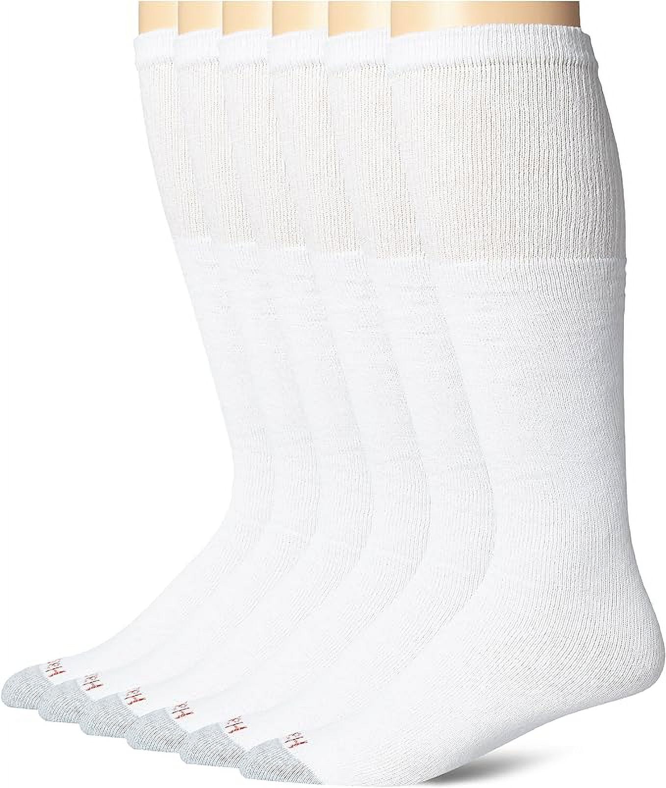 Hanes Men's Over-the-Calf Tube Socks 12-Pack Shoe Size 6-14