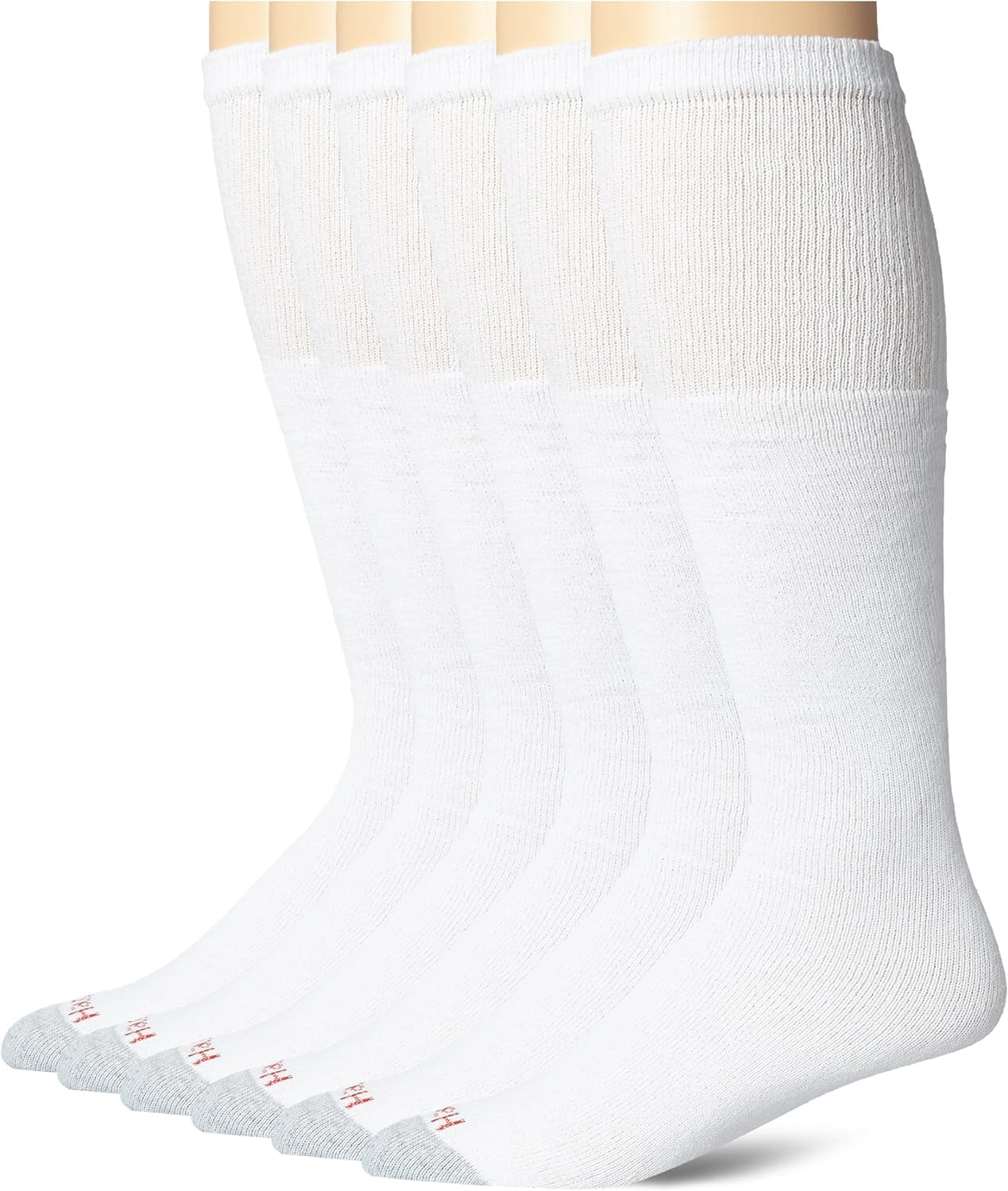 Hanes Men's Comfortable OvertheCalf Tube Socks, 6 Pairs, FreshIQ Odor