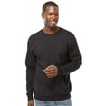 thumbnail image 1 of Hanes Men's Perfect Crewneck Sweatshirt, 80/20 Cotton/Polyester Long Sleeve Fleece Winter Sweater (Black, 3XL), 1 of 9