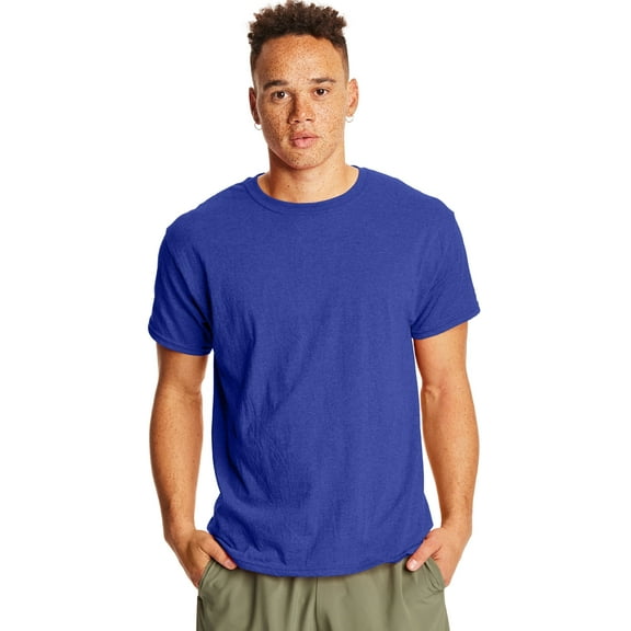 Hanes Perfect-T Unisex Tri-Blend Short Sleeve T-Shirt Athletic Royal Heather 2XL