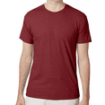 thumbnail image 1 of Hanes Men's Perfect-T Triblend T-Shirt, UPF 40+ Sun Protection, Soft Cotton Blend Tee, Athletic Cardinal Heather, 2XL, 1 of 5