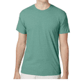 thumbnail image 1 of Hanes Men's Perfect-T Triblend T-Shirt, UPF 40+ Sun Protection, Soft Cotton Blend Tee, Green Clay Heather, L, 1 of 5