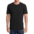 thumbnail image 1 of Hanes Men's Perfect-T Triblend T-Shirt, UPF 40+ Sun Protection, Soft Cotton Blend Tee, Solid Black Triblend, S, 1 of 5