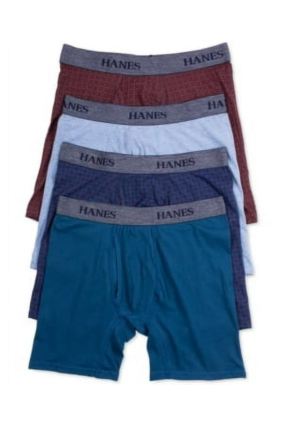 Men's Platinum Tagless Boxer Briefs 4-Pack Size XL | Multi Color