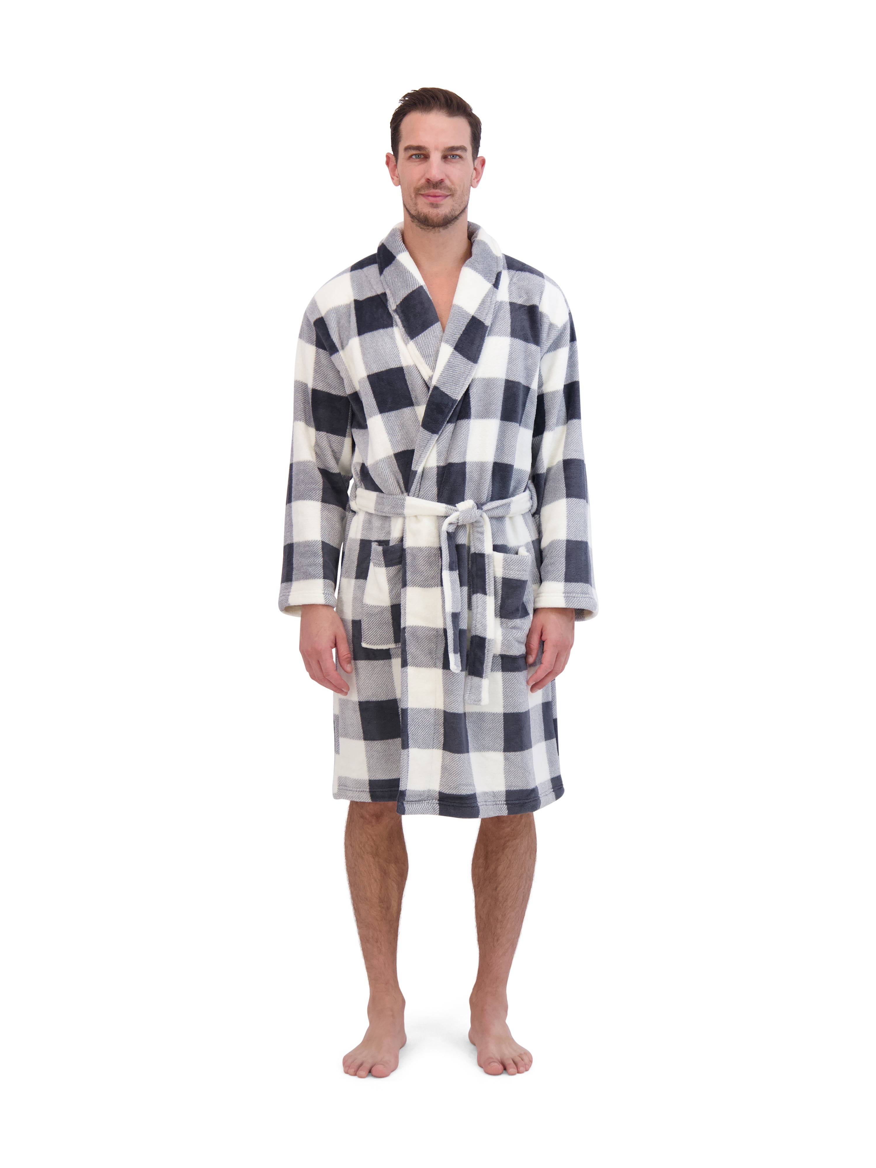 Hanes Men's Plush Cozy Fleece Robe