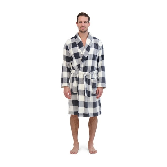 Hanes Men's Plush Cozy Fleece Robe