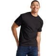 thumbnail image 1 of Hanes Men Pocket T-Shirt Cotton Short Sleeve Tee Crewneck Classic Fit Essentials, 1 of 5