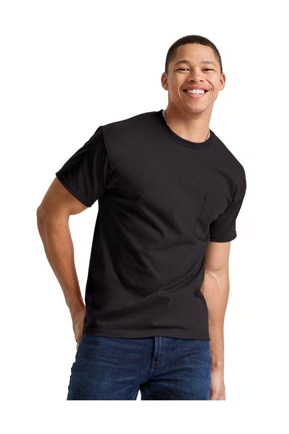 Essentials Men's Short Sleeve Pocket T-Shirt, 100% Cotton&nbsp;