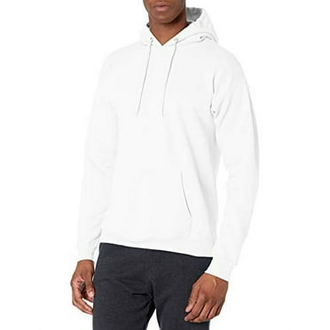 Hanes Men's Pullover EcoSmart Hooded Sweatshirt, white, 3XL
